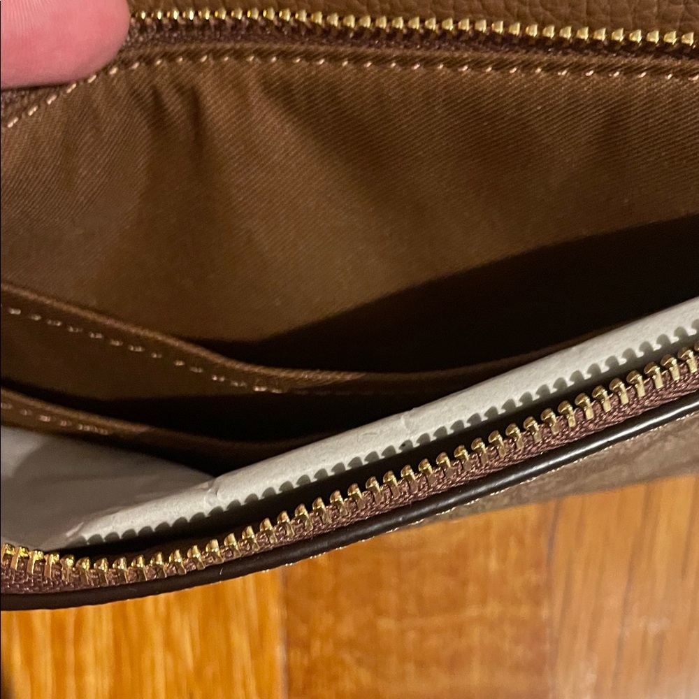 Coach Brown Signature Wristlet - Picture 4 of 4